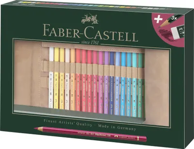 Image de FABER-CASTELL Farbstift Polychromos 30er Stifterolle