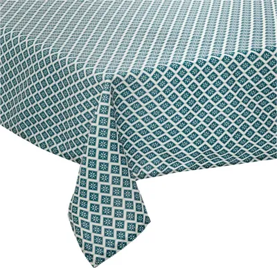 Image de Nappe rectangulaire imprimée losanges graphiques