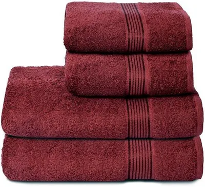 Produktbild von Unyqoos® Set aus 4 ultraweichen Baumwoll-Handtüchern – 2×70×140 cm Badetücher & 2×50×90 cm Gästehandtücher, 100% Baumwolle, saugfähig & schnelltrocknend