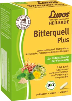 Produktbild von Luvos Heilerde  Bitterquell Plus Kapseln 30 St