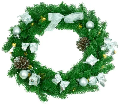 Produktbild von Best Season SA121 Wandkranz mit Dekoration, 30 cm, grün, Plastik