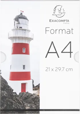 Image de Exacompta 10x Porte-visuel mural vertical A4 Cristal 84858HD