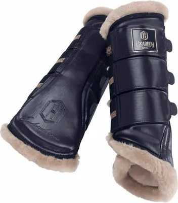 Produktbild von Eskadron HERITAGE Gamasche " GAMSLATE FAUXFUR " 1Paar Farbe - navy Größe - XL