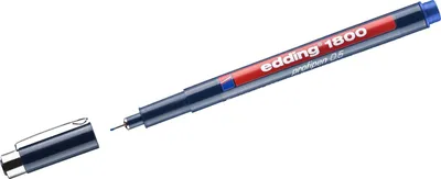 Produktbild von Faserzeichner edding 1800 profipen 0.5 ca. 0,5mm blau Packung mit 10 Stück