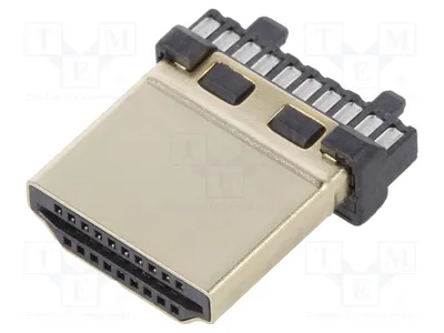Zdjęcie produktu dla 1x złącze: HDMI, wtyk, pin: 19, do kabli DS1117-BN0-TME-002, standard EURO