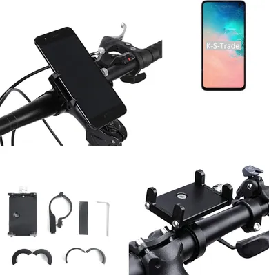 Produktbild von K-S-Trade Handyhalterung für das Fahrrad kompatibel mit Samsung Galaxy S10e Exynos Halter Lenkstange Fahrradhalterung Motorrad Bike Mount Befestigung