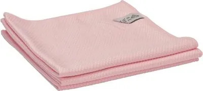 Produktbild von Mikrofasertücher für Glasreinigung - 40 x 40 cm - 3er Pack - Pink