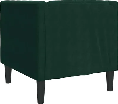 Obrázok produktu pre vidaXL Kreslo Chesterfield tmavozelený zamat