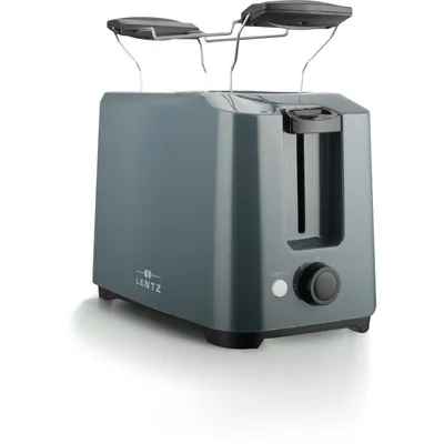 Produktbild von LENTZ Toster na 2 kromki Automatyczny stojak na bułki 700W Funkcja anulowania CZERWONY