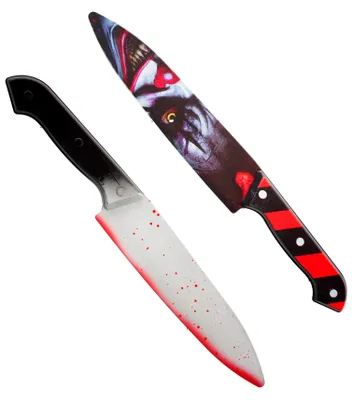 Produktbild von Horror Clown Messer – Spielzeugwaffe 31 cm