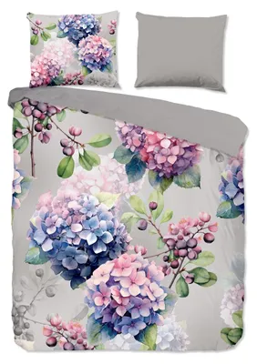 Imagen del producto de Juego de sábanas "Julia" - Gris - (200x220 cm) - 100% algodón