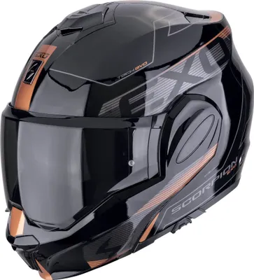 Obrázok produktu pre Prilba Scorpion EXO Tech Evo Traveller, čierna/bronzová, 2XL (62/63)