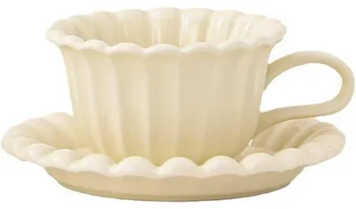 Immagine prodotto di Tazza da caffè con piattino, 250 ml, Vetroceramica, color beige