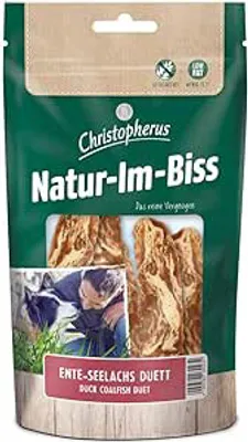 Produktbild von Christopherus Natur-Im-Biss Ente-Seelachs Duett, Snacks, Hund, Adult, Ente, 70 g