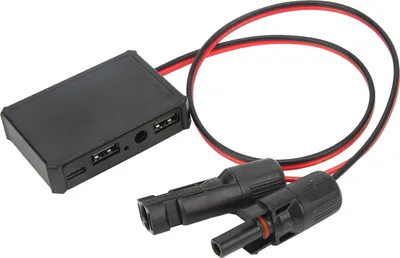Obrázok produktu pre Stabilizátor napätia solárneho panelu, stabilizátor napätia solárneho panelu USB, adaptér stabilizátora napätia USB pre solárny panel, regulátor napájania pre solárny panel, adaptér solárneho panelu s káblom, príslušenstvo adaptéra solárneho panelu