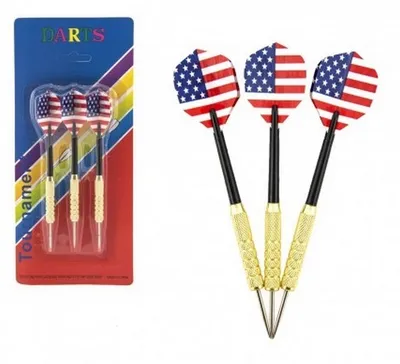 Image de Fléchettes de lancer avec pointe en métal 15cm métal/plastique 3 pcs