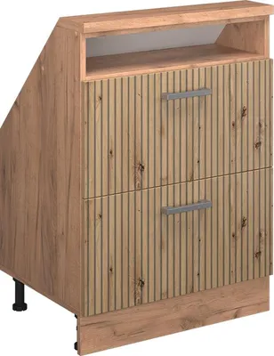 Produktbild von Dachschrägenschrank Vicco Rion Artisan-Eiche mit 2 Schubladen, Model 56080