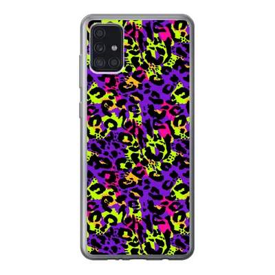 Produktbild von MuchoWow® Handyhülle Schutzhülle Hülle für Samsung Galaxy A52 5G Tiermuster - Regenbogen - Neon Silikon Softcase Handy Hülle - Umschlag