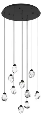 Productafbeelding van 10-lichts hanglamp Sindicat zwart rond