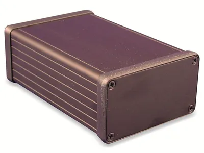 Obrázok produktu pre Hliníkový kryt HAMMOND 1455K1201BK, extrudovaný hliník, IP54, 120x78x43 mm