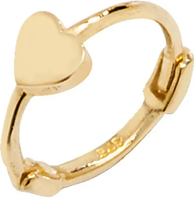 Image de Boucle d’oreille cartilage unique Femme Coeur Or 375/1000 - 10mm*3mm; TRS259649KY