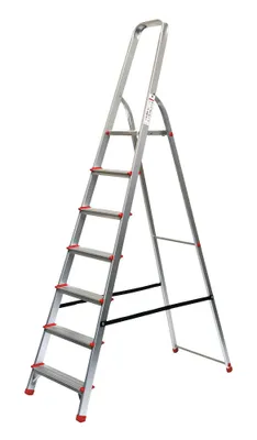 Produktbild von SZ Metall Stehleiter alu 7 Stufen, H: 227,0 cm