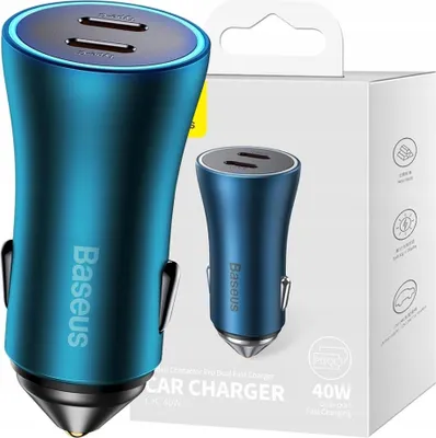 Immagine prodotto di Baseus CGJP000003 caricatore per dispositivi mobili Universale Blu Accendisigari Ricarica rapida Auto
