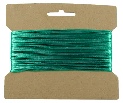 25m Satinschnur 2mm, Kumihimo türkis
