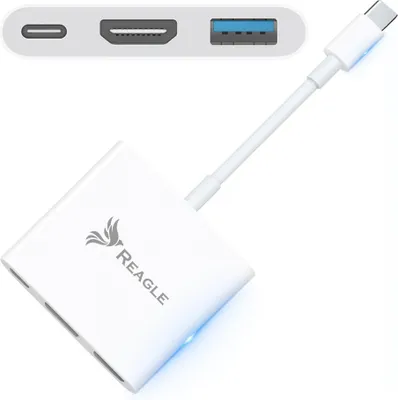 Immagine prodotto di Adattatore Usb C Mhl Hdmi 4K 60Hz Zum Macbook Thunderbolt Av Pd 100W Reagle