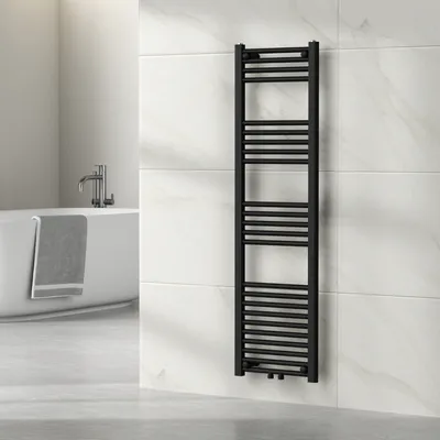 Immagine prodotto di Radiatore per asciugamani 'Voss' con 24 aste in acciaio 140 x 40 cm Nero