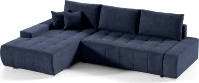 Produktbild von Intenso Ecksofa mit Schlaffunktion Velutti L, Dunkelblau, Links
