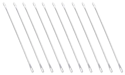 Doppelöhr-Nadeln 20 St. 9 cm Metall für Strickmaschinen