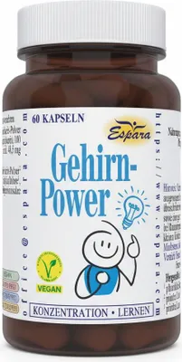 Produktbild von Espara Gehirn-Power Nahrungsergaenzungsmittel, 60 Kapseln