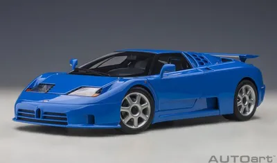 Produktbild von Bugatti EB 110 SS 1992 blau french racing blau Modellauto 1:18 Autoart