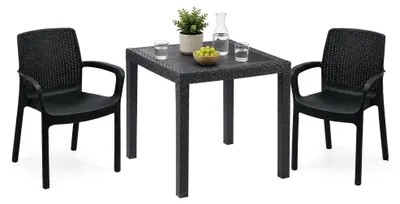 Produktbild von Matali - Outdoor-Set, Anthrazit, 2-Sitzer, Italy