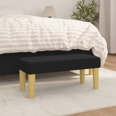 Zdjęcie produktu dla Ławka Living Store czarna 70x30x30 cm tkanina