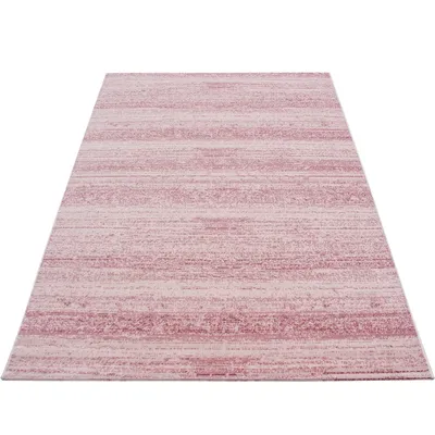 Image de Plus tapis poils ras rectangle 120x170cm roses