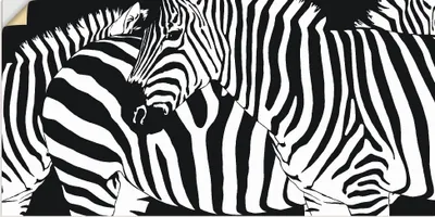 Produktbild von ARTland Wandbild, selbstklebend Zebrastreifen Größe: 60x30 cm