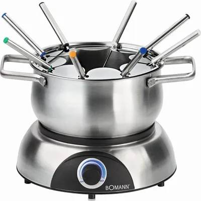 Produktbild von Bomann® Fondue für 8 Personen | auch für Schoko- & Käsefondue | Fondueset mit 8 Fonduegabeln | Fondue Set 1400W I Fondueset elektrisch FD 2248 CB