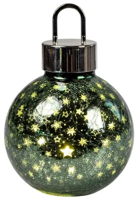 Produktbild von formano LED Deko-Kugel Weihnachten 35 cm Tannengrün mit Timer 8h/16h