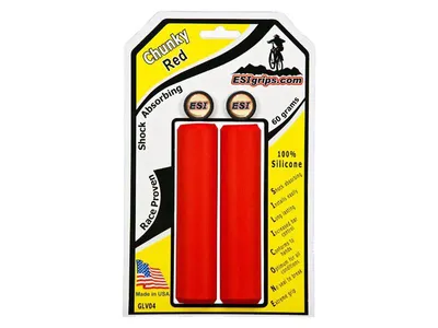 Produktbild von ESI Chunky-Griffe 60 g – verpackt rot GLV04 GLV04