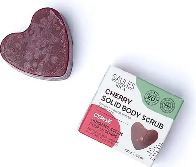 Productafbeelding van Natuurlijke scrubzeep Kers - set van 3 stuks - 100 g