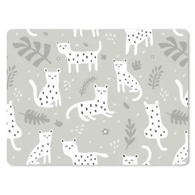Produktbild von MuchoWow® Mauspad Mousepad Muster - Leopard - Blätter 23x19 cm - Mousepads - Maus Mat - Pad - Mausunterlage - Schreibtischunterlage - Mauspad