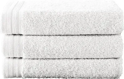 Produktbild von handtücher 100 x 50 cm Baumwolle weiß 3 Stück