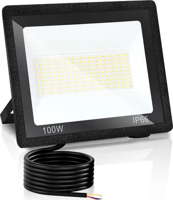 Image de TolleTour Projecteur LED Projecteur LED de chantier 1X 100W 3 couleurs 3000/4000/6500K Floodlight avec IP66 étanche