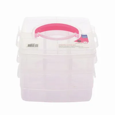 Image de Vaessen Creative | Boîte de rangement empilable à 18 compartiments
