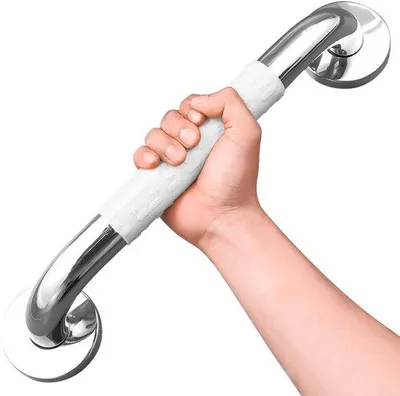 Produktbild von Badstütze, rutschfest – Duschbügel – Wandgriff – Edelstahl – 30 cm – Tragfähigkeit bis 200 kg