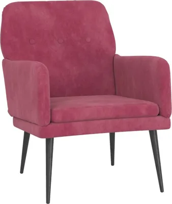 Produktbild von vidaXL Sessel Weinrot 62x79x79 cm Samt