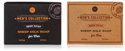 Produktbild von BOTANIC SPA Schafmilchseife MEN's Collection – Handgefertigt mit Hopfenextrakt, 2x100g