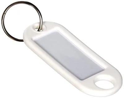 Obrázek produktu pro WEDO 262 101800 Klíčenka s kroužkem Průměr: 18 mm bílá
